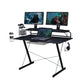 Techni Sport TS-200 Carbon Computer Gaming Desk With Shelving, Black